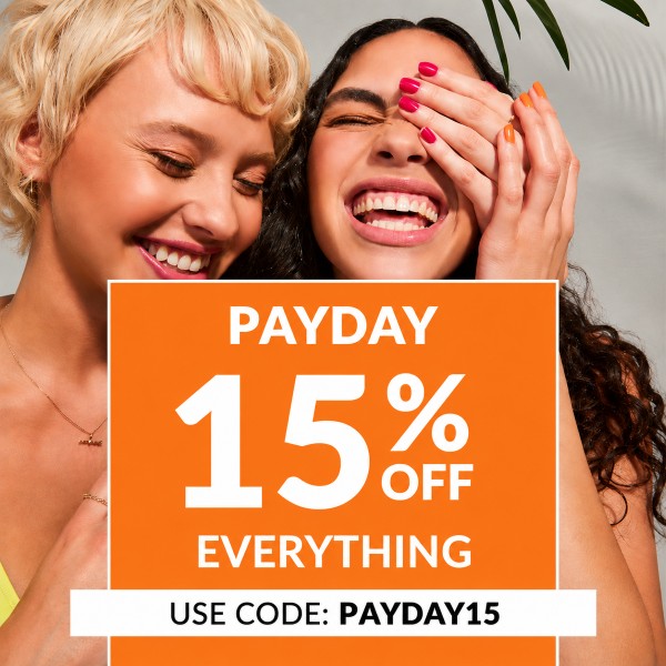  15% OFF EVERYTHING! USE CODE: PAYDAY15